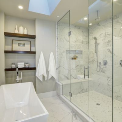woodstock shower remodel with SacWal Flooring Canada